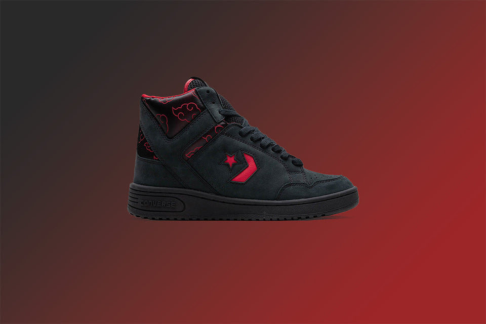 Converse x Naruto Itachi Weapon Mid - Black/Red/Moonbathe