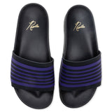Track Line Shower Sandals - Black/Purple
