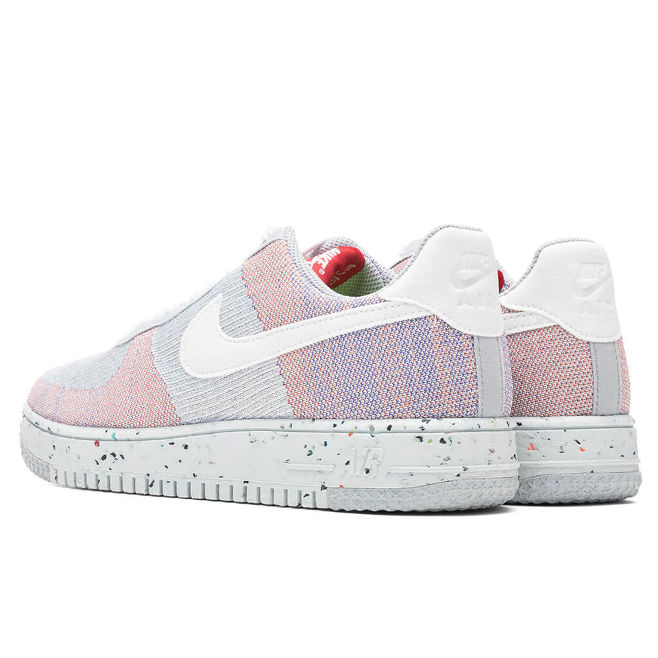 Air Force 1 Crater Flyknit - Wolf Grey/White