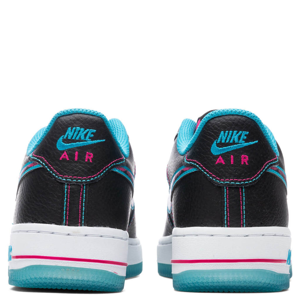 Air Force 1 LV8 1 (GS) - Black/Light Blue Fury