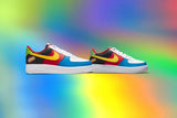 Nike x UNO Air Force 1 LV8 (GS) - White/Yellow Zest/University Red
