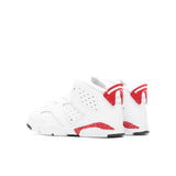 Air Jordan 6 Retro 'Red Oreo' (TD) - White/University Red/Black