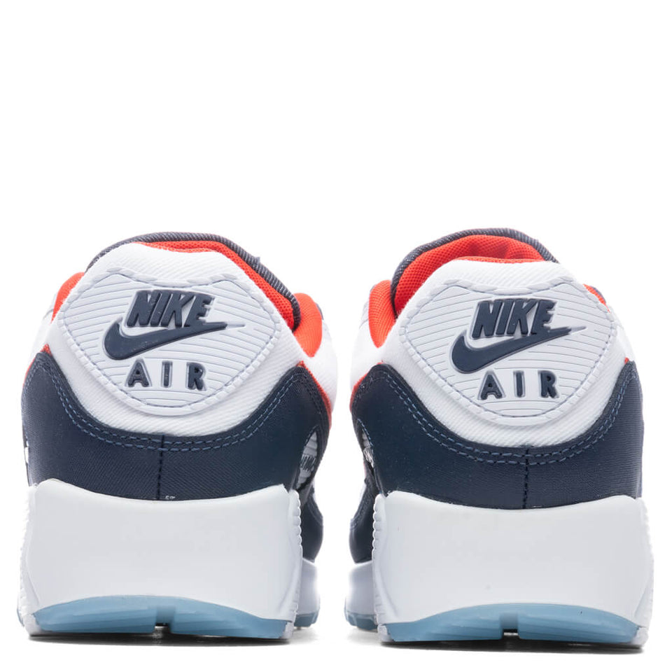 Air Max 90 - White/Chile Red