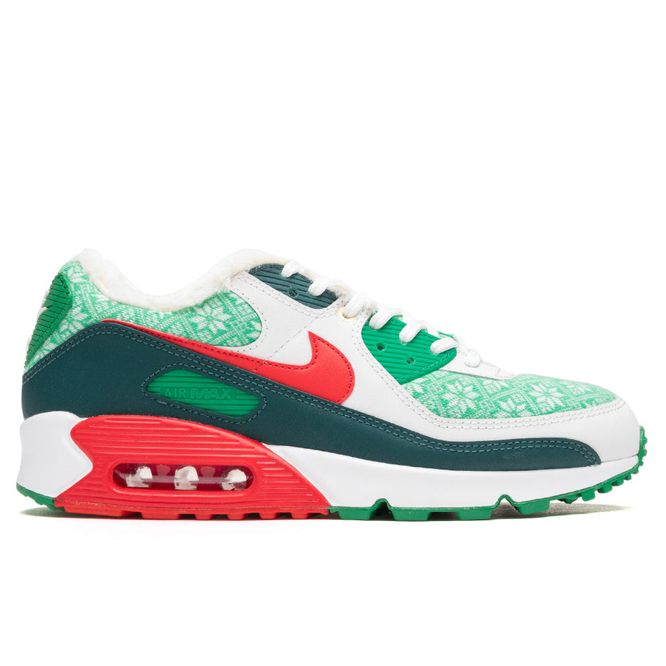 Air Max 90 - White/University Red/Dark Atomic Teal