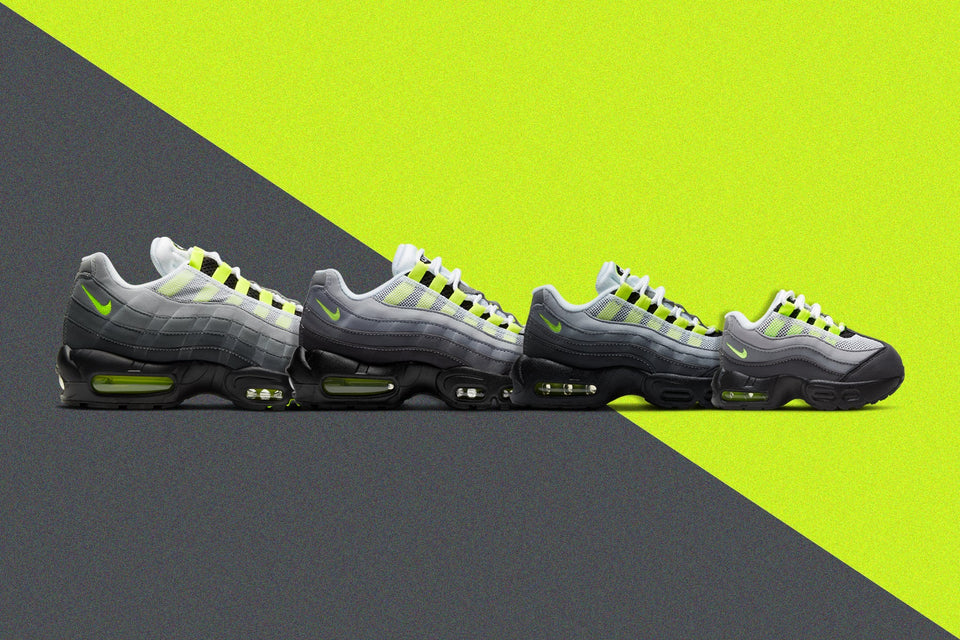 Air Max 95 OG (GS) - Black/Neon Yellow