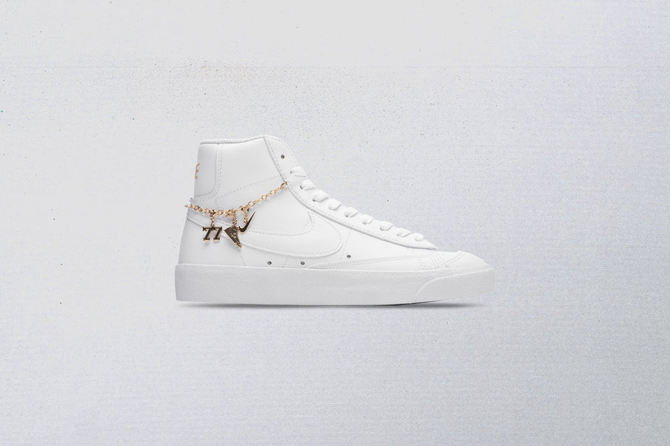 Women's Blazer Mid '77 LX - White/White/Metallic Gold