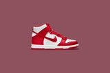 Dunk High (GS) - White/University Red