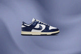 Women's Dunk Low Vintage Navy - White/Midnight Navy/Coconut Milk