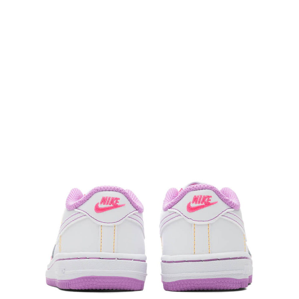 Force 1 (TD) - White/Fuchsia Glow