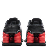 Nike x Martine Rose Women's Shox MR4 - Black/Metallic Silver/Comet Red
