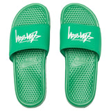 Nike x Stussy Benassi - Pine Green/Sail