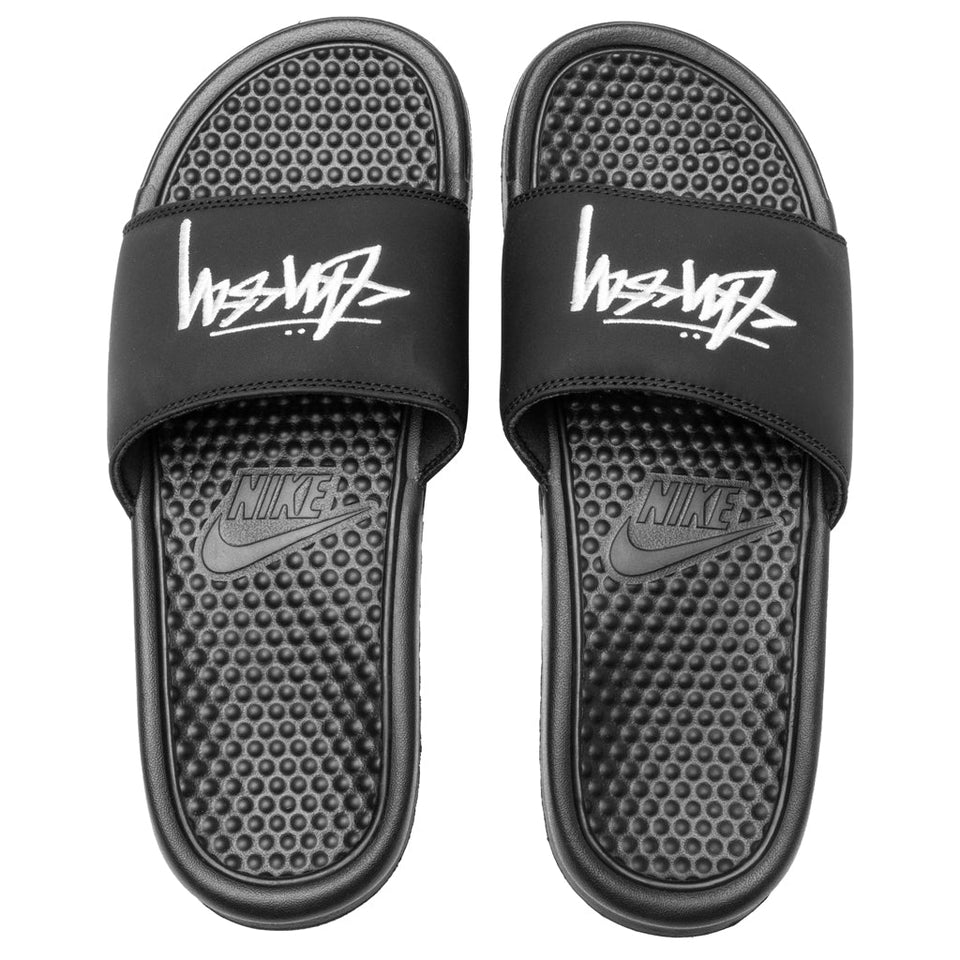 Nike x Stussy Benassi - Black/Sail