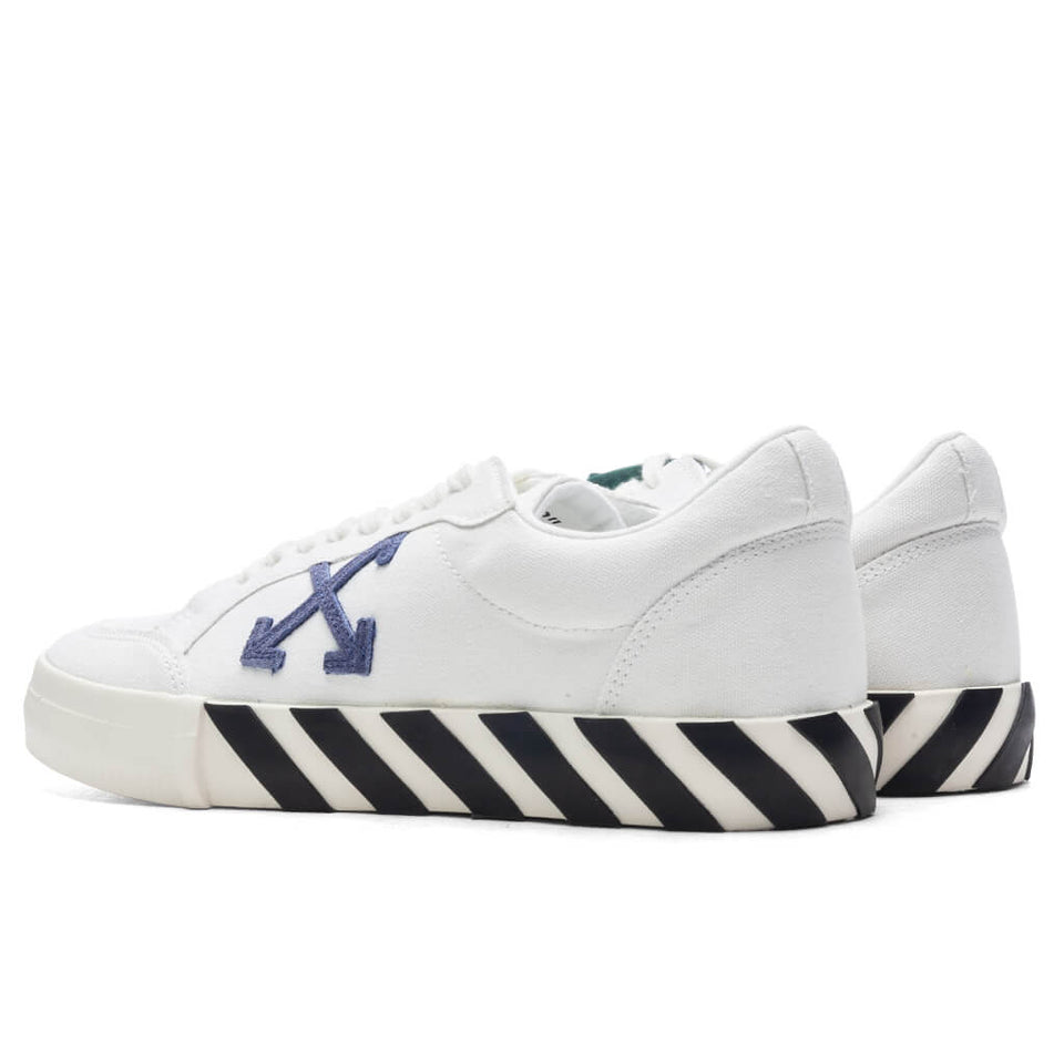 Low Vulcanized Canvas - White/Navy Blue