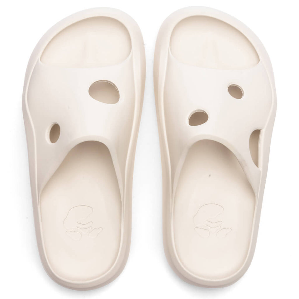 Meteor Rubber Slider - Bone/Bone