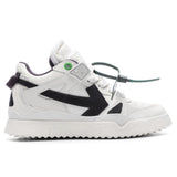 Mid Top Sponge Sneakers - White/Black
