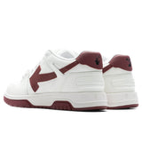 Out of Office Calf Leather - White/Burgundy