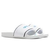 Towel Embroidery Slider - Blue/White