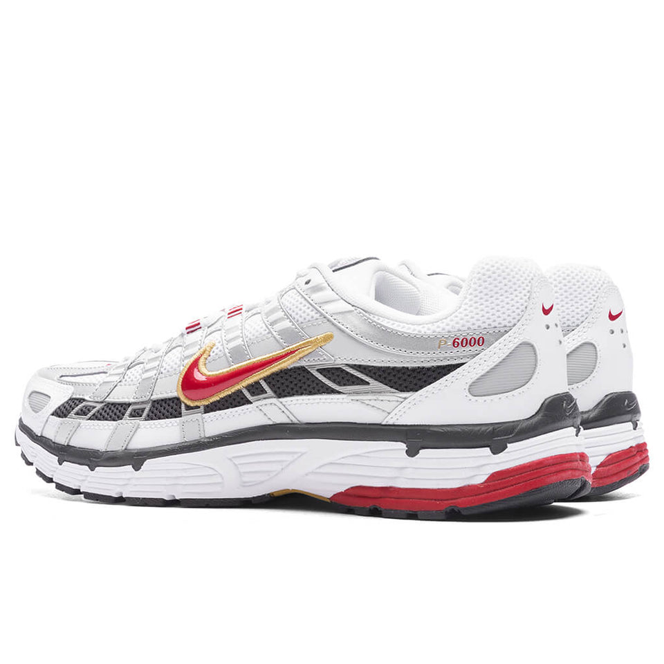P-6000 - White/Varsity Red/ Metallic Platinum