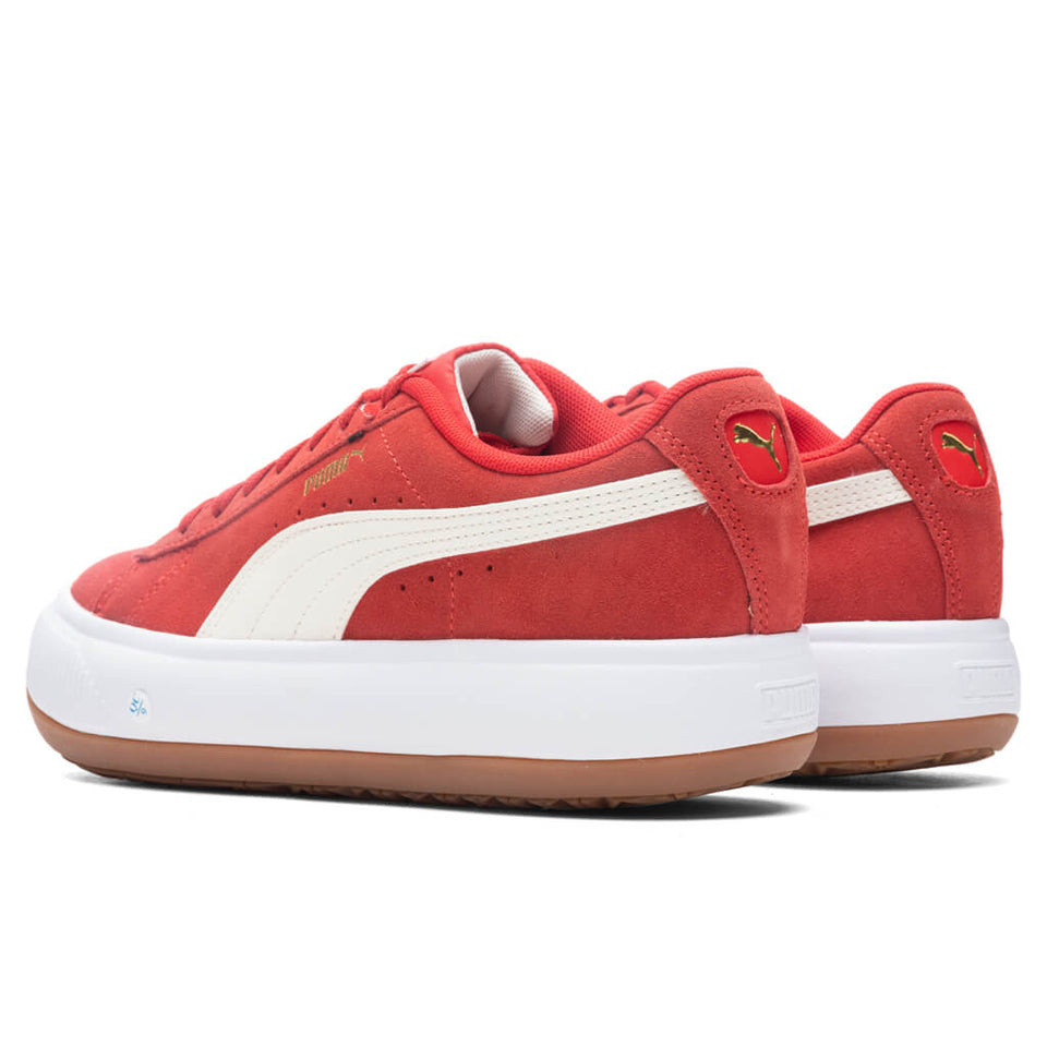 Women's Suede Mayu - High Risk Red/White