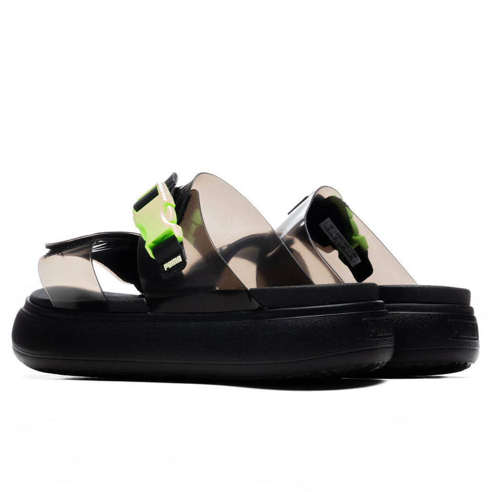 Women's Suede Mayu Sandal - Black/Fizzy Light