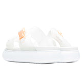 Women's Suede Mayu Sandal - White/Nimbus Cloud/Fizzy Melon