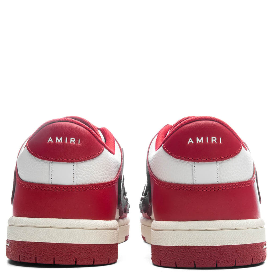 Skel Top Low - Red/White