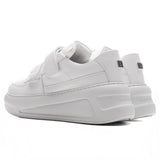 Velcro Strap Platform Sneakers - Optic White