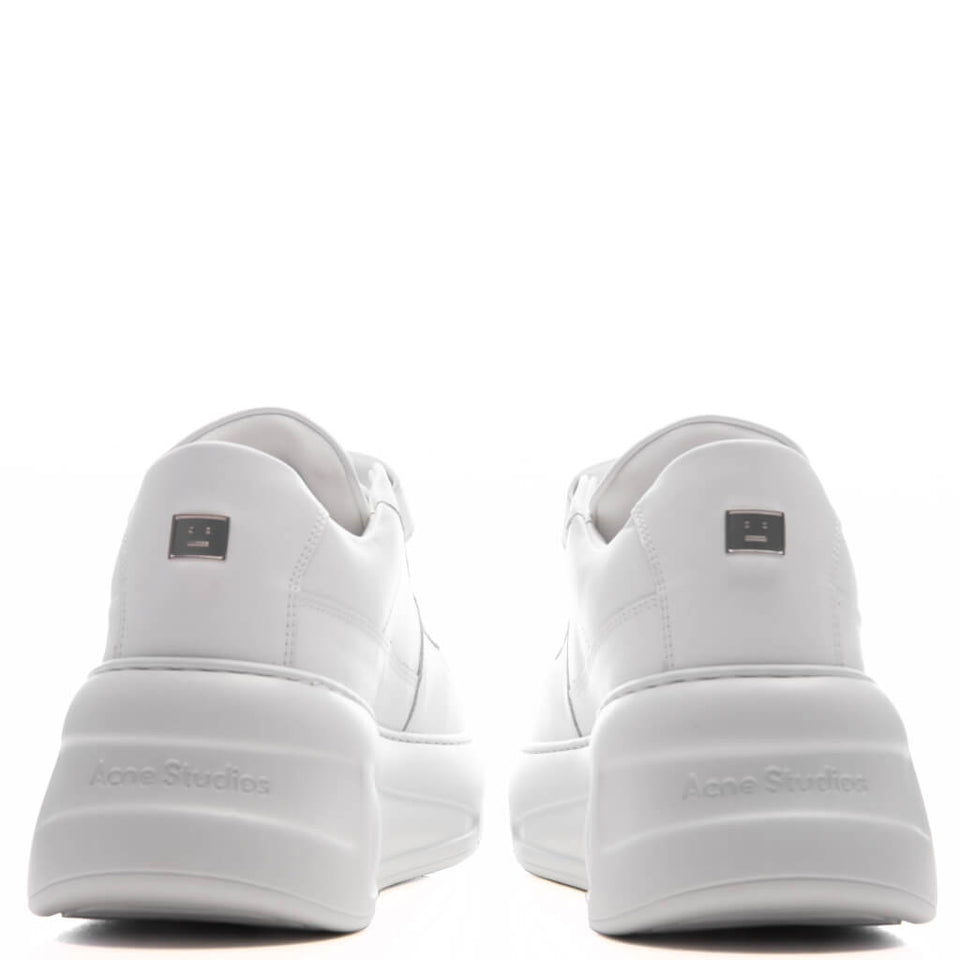 Velcro Strap Platform Sneakers - Optic White