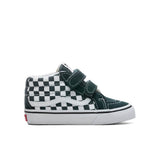 Toddler Sk8-Mid Reissue V "Checkerboard" - Scarab/True White