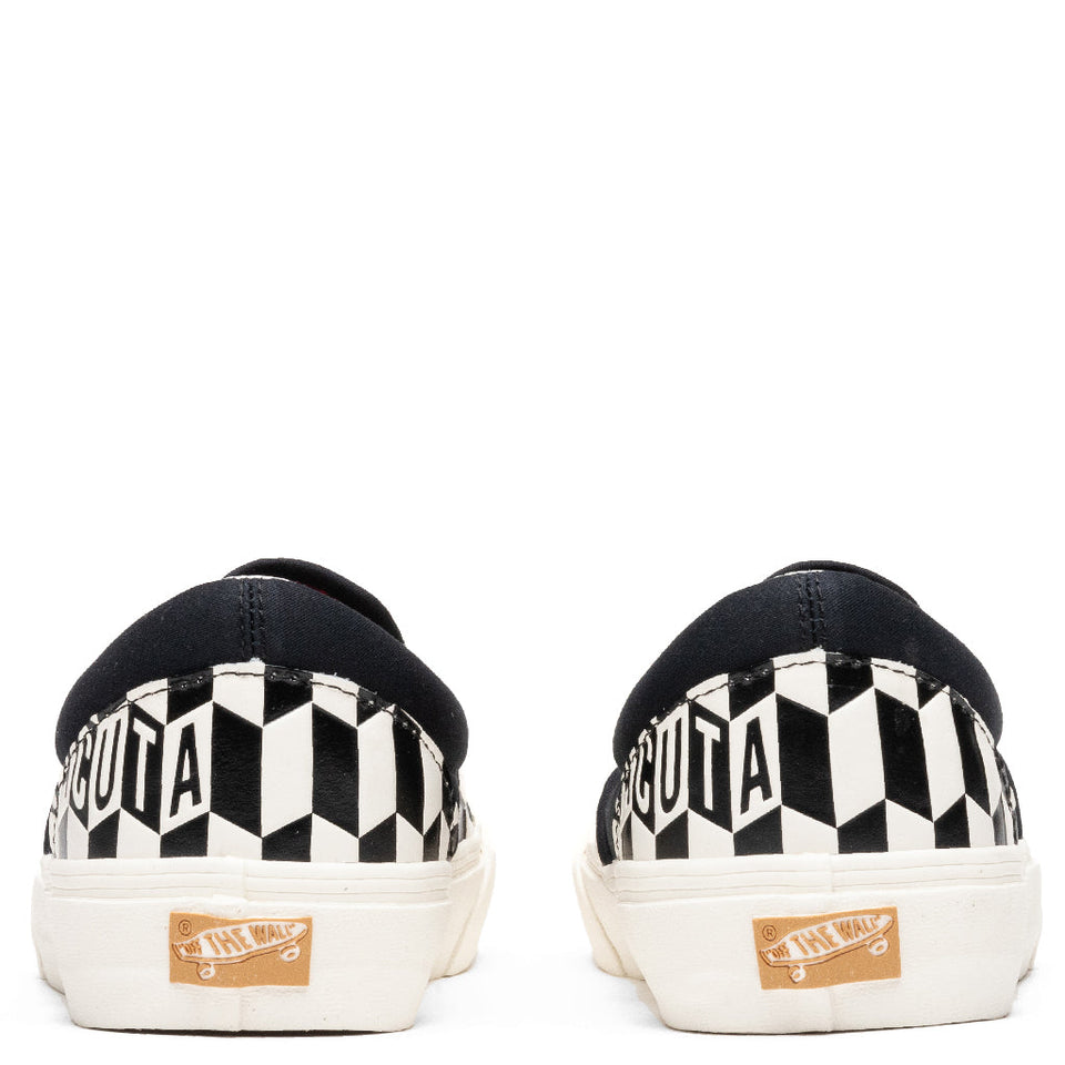 Vans Vault x Baracuta Classic Slip-VLT LX - Black Checkerboard