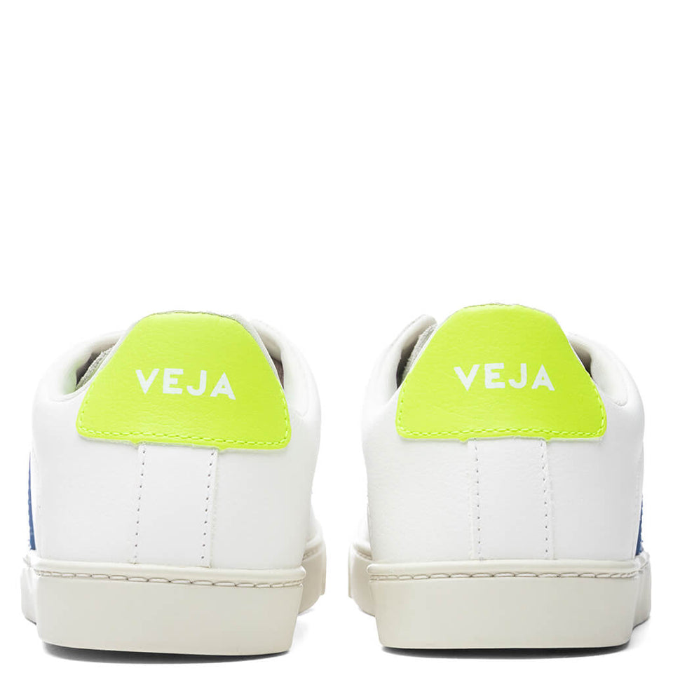 Junior Esplar Laces Chromefree - Extra White/Indigo/Jaune Fluorescent