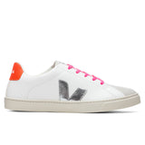 Junior Esplar Laces Chromefree - Extra White/Silver/Orange Fluorescent