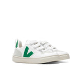 Kid's V-10 Velcro CWL - White/Emeraude