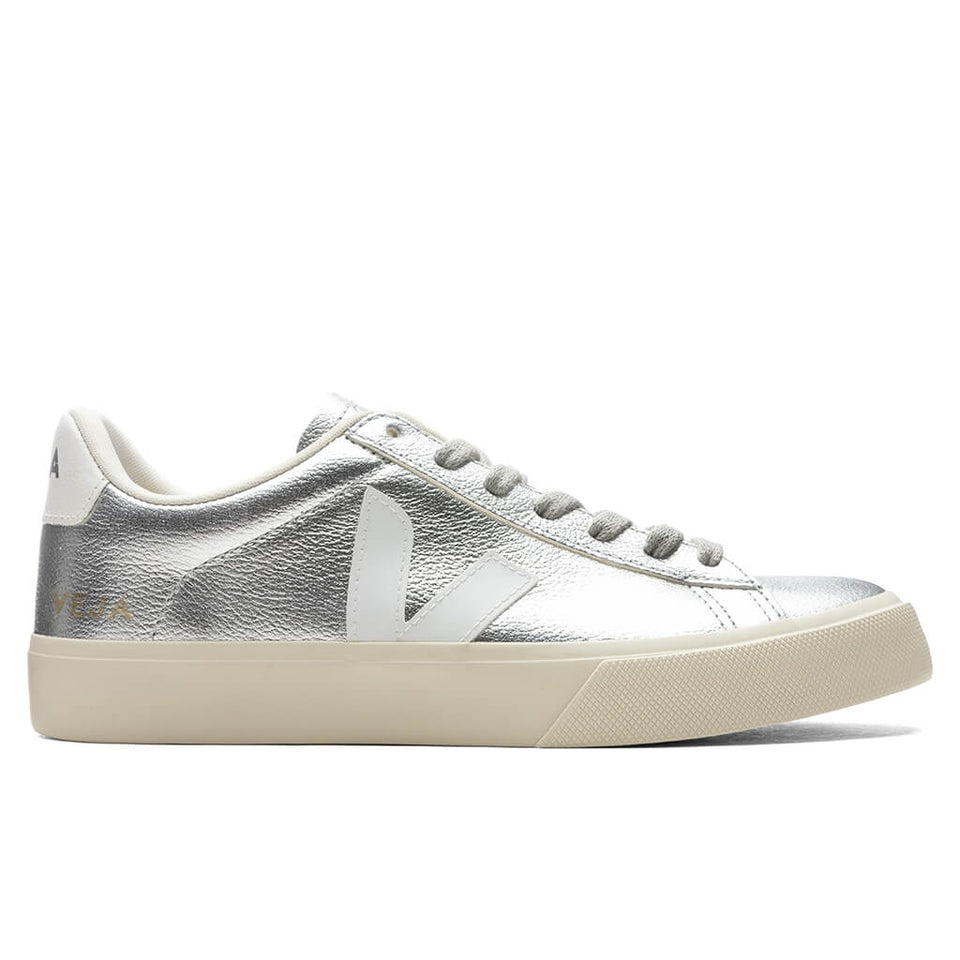 Woman's Campo Chromefree - Silver/White