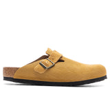 Wide Boston Suede Embossed - Cork Brown
