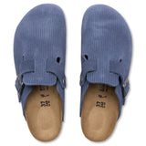 Wide Boston Suede Embossed - Indigo Blue