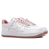 Women's Air Force 1 '07 Mini Jewel - White/Particle Pink/Metallic Silver