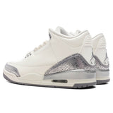 Women's Air Jordan 3 Retro - Sail/Cement Grey/Metallic Silver