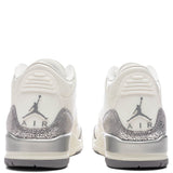 Women's Air Jordan 3 Retro - Sail/Cement Grey/Metallic Silver