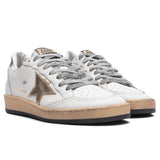 Women's Ball Star Net Sneaker - Milk/Gold