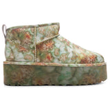 UGG x Collina Strada Classic Ultra Mini Platform - Green Floral