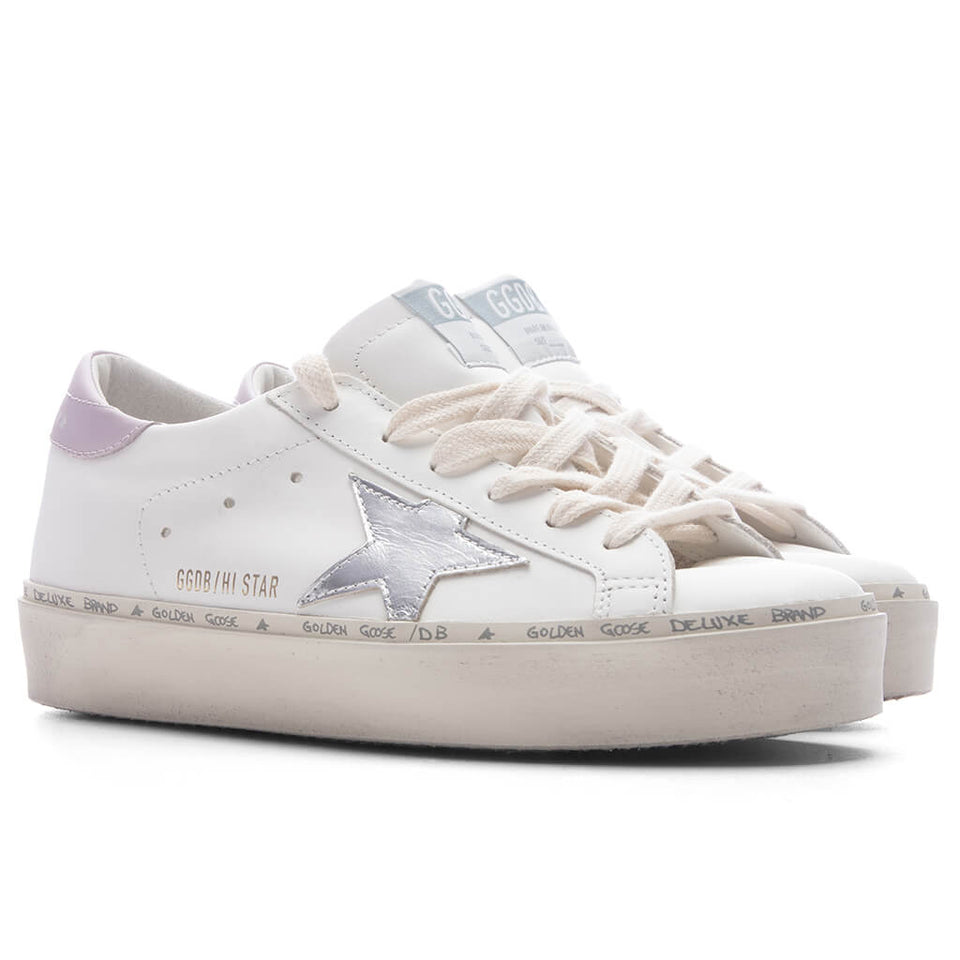 Women's Hi Star - White/Silver/Lilac