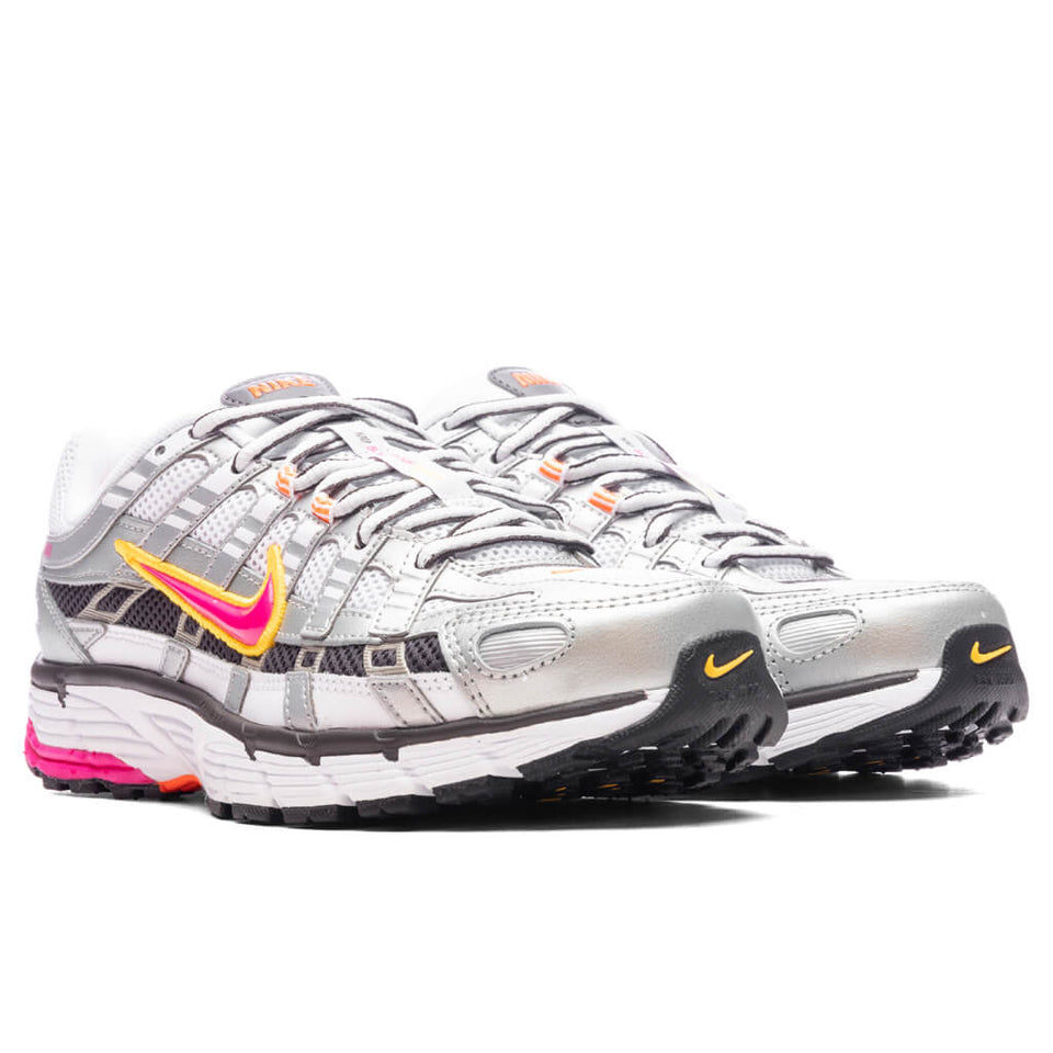 Women's P-6000 - White/Laser Fuchsia/Metallic Platinum