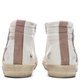 Women's Slide Suede Sneaker - White/Beige/Silver