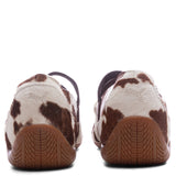 Women's Speedcat Ballet Cow Print - Chocolate Brown/Warm White