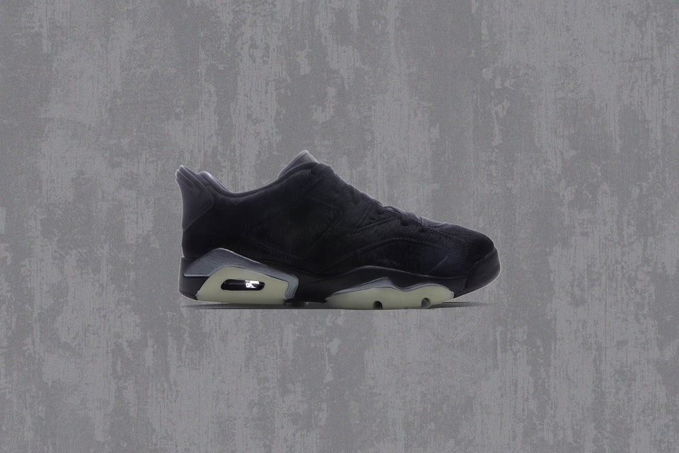 Women's Air Jordan 6 Retro Low 'Blackout' - Triple Black
