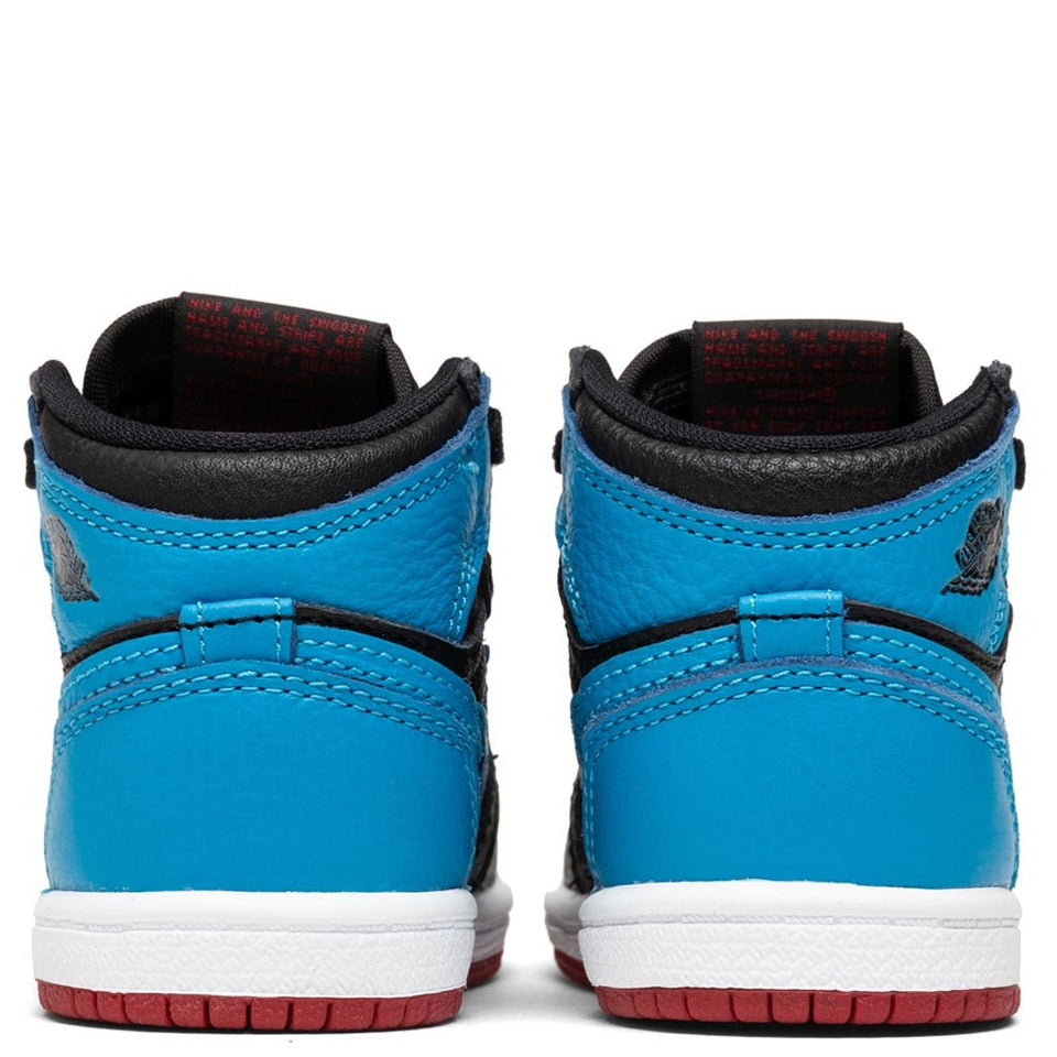Air Jordan 1 High OG (TD) "UNC to CHI" - Black/Powder Blue/Varsity Red/White
