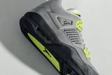 Air Jordan 4 Retro "Neon" (GS) - Cool Grey/Volt/Wolf Grey/Anthracite