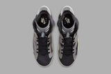 Women's Air Jordan 6 Retro "Light Smoke" - Black/Chrome