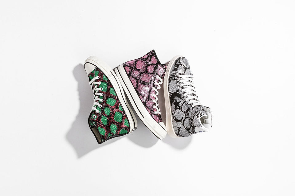 All Star 70 Hi 'Sequins' - Red/Green/Egret/Red/Yellow